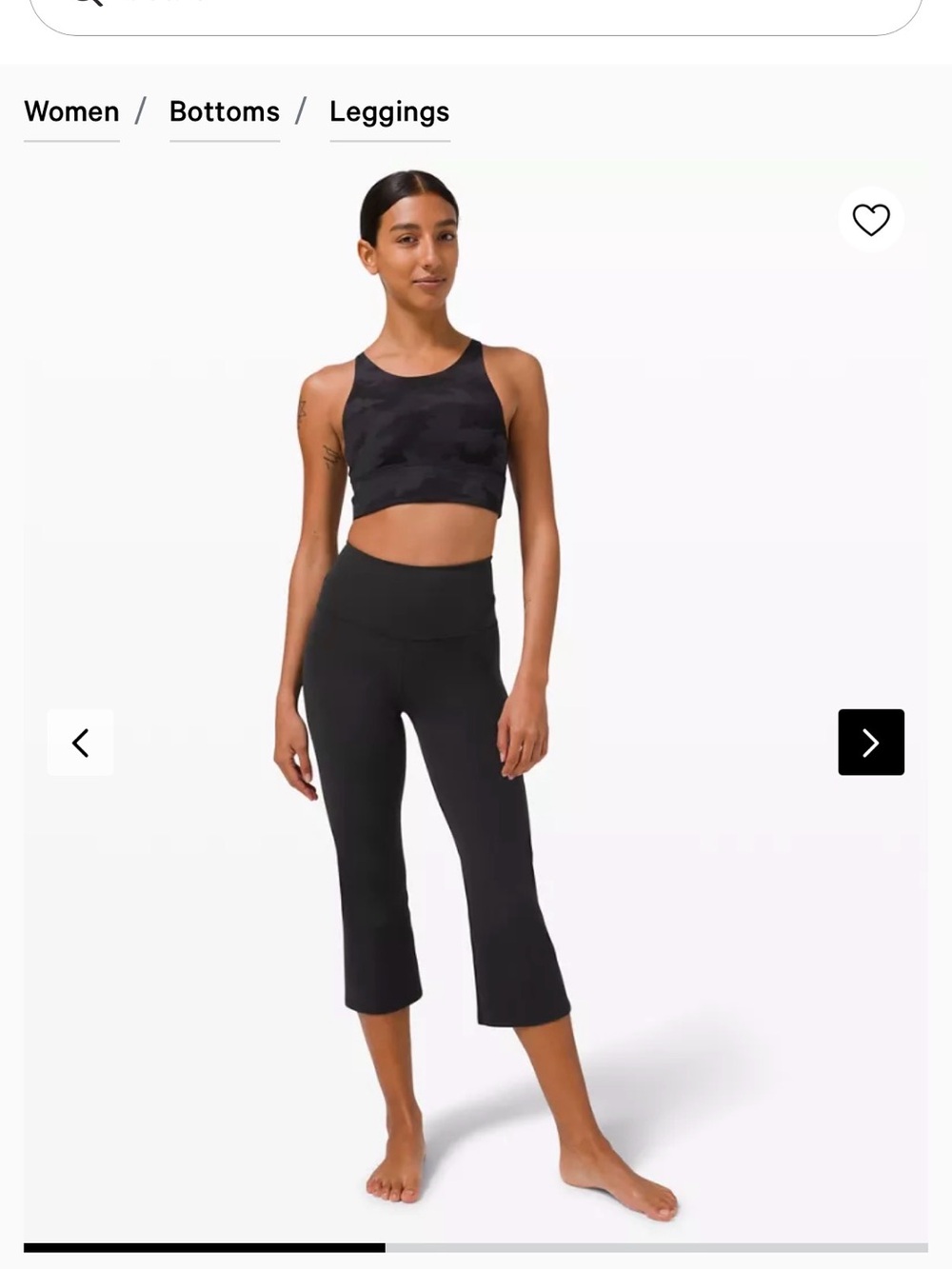 lululemon athletica Black High-Rise Leggings with Reflective Logo
